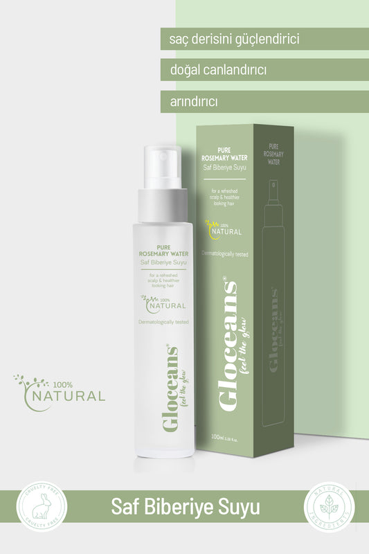 Biberiye Suyu Dökülme Karşıtı Ve Saç Uzamasını Destekleyici Saç Toniği %100 Doğal ve Saf