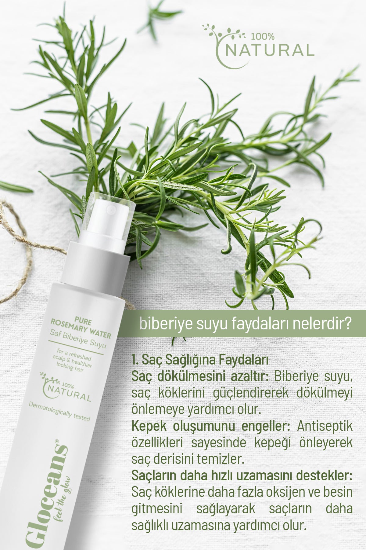 Biberiye Suyu Dökülme Karşıtı Ve Saç Uzamasını Destekleyici Saç Toniği Avantajlı Set