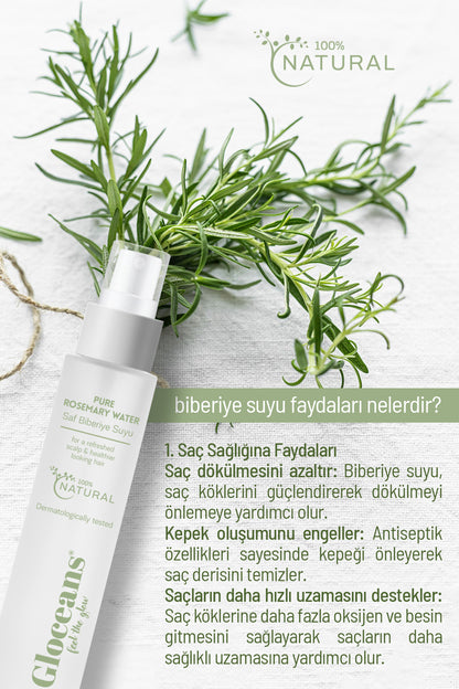 Biberiye Suyu Dökülme Karşıtı Ve Saç Uzamasını Destekleyici Saç Toniği Avantajlı Set