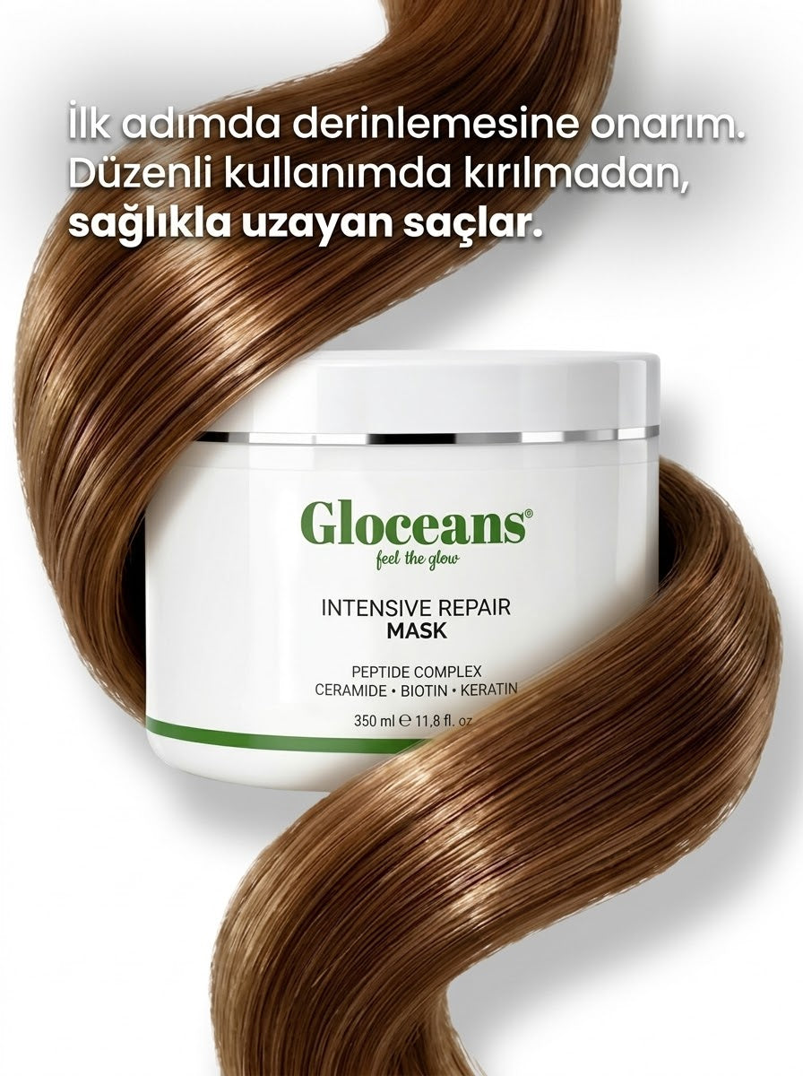 Dökülen ve Geç Uzayan Saçlar İçin Yoğun Onarıcı Saç Maskesi 350 ml