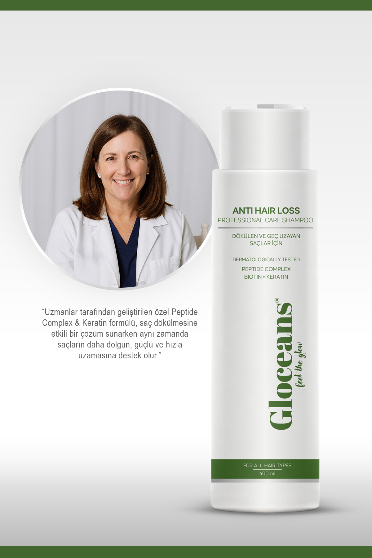 Peptide Complex & Keratin Saç Dökülmesine Karşı Hızlı Saç Uzatan Onarıcı Besleyici Şampuan